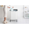 Кош за отпадъци с докосване BO HI 2 x 30л, бял, Brabantia