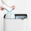 Кош за отпадъци с докосване BO HI 2 x 30л, бял, Brabantia