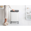 Кош за отпадъци с докосване BO HI 2 x 30л, бял, Brabantia