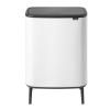 Кош за отпадъци с докосване BO HI 2 x 30л, бял, Brabantia