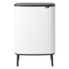 Кош за отпадъци с докосване BO HI 2 x 30л, бял, Brabantia
