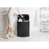 Кошче за отпадъци с педал BO 2 x 30л, черно, Brabantia