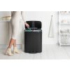 Кошче за отпадъци с педал BO 2 x 30л, черно, Brabantia