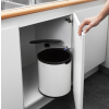 Кош за отпадъци за вграждане 15л, бял, Brabantia