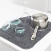 Подложка за сушене на съдове 40 х 47 см, сива, микрофибър, Brabantia