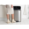 Кошче за отпадъци с педал BO 60л, матова стомана, Brabantia