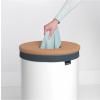Кош за пране 60л, с корков капак, бял, Brabantia