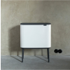 Кош за отпадъци с докосване BO 11 + 23л, бял, Brabantia
