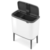 Кош за отпадъци с докосване BO 11 + 23л, бял, Brabantia