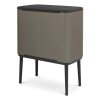 Кош за отпадъци с докосване BO 3 x 11л, платина, Brabantia
