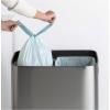 Кош за отпадъци с докосване BO 2 x 30л, матова стомана, Brabantia