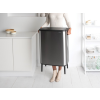 Кош за отпадъци с докосване BO 2 x 30л, матова стомана, Brabantia