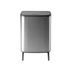 Кош за отпадъци с докосване BO 2 x 30л, матова стомана, Brabantia