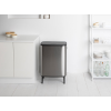 Кош за отпадъци с докосване BO 2 x 30л, матова стомана, Brabantia
