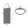 Кош за отпадъци с докосване TOUCH BIN NEW 40л, платина, Brabantia