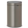 Кош за отпадъци с докосване TOUCH BIN NEW 40л, платина, Brabantia