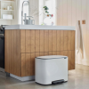 Кошче за отпадъци с педал BO 11 + 23л, бяло, Brabantia