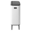 Кош за отпадъци с докосване BO 60л, бял, Brabantia