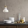 Тенджера за готвене WHITE LINE 20 cm, 4,8 l, керамично покритие, Eva Trio