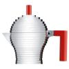Кафеварка за еспресо за котлон PULCINA 150 мл, червена, Alessi