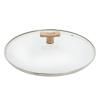 Капак за тенджера 32 cm, с дървена дръжка, стъкло, de Buyer
