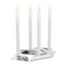 Свещник за вечеря SQUARE CANDLE, комплект 4 бр., неръждаема стомана, Höfats