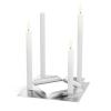Свещник за вечеря SQUARE CANDLE, комплект 4 бр., неръждаема стомана, Höfats