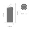Кош за отпадъци с докосване TOUCH BIN NEW 30л, бежов, Brabantia