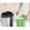 Кош за отпадъци с докосване TOUCH BIN NEW 23 + 10л, матова стомана, Brabantia