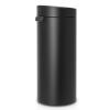 Кош за отпадъци с докосване TOUCH BIN NEW 30л, минерално черен, Brabantia