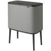 Кош за отпадъци с докосване BO TOUCH BIN 11 + 23л, минерално сиво, Brabantia