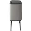 Кош за отпадъци с докосване BO TOUCH BIN 11 + 23л, минерално сиво, Brabantia
