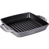 141047 litinova grilovaci panev s uchy grafitove seda 28 x 28 cm staub