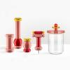 Кухненски буркан за съхранение 100 COLLECTION, 1л, розов, стъкло, Alessi