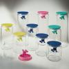 Кухненски буркан за съхранение GIANNI 900 мл, с черен капак, стъкло, Alessi
