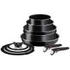 Комплект сервизи за хранене INGENIO EASY ON L1599143, комплект от 10 бр., незалепващ повърхност, Tefal