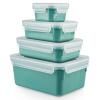 Кухненски буркан за съхранение MASTER SEAL COLOUR EDITION N1031010 , комплект от 4 бр., зелен, пластмаса, Tefal