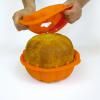 Класическа форма за кекс PUMPKIN, оранжева, силикон, Lékué