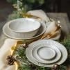 Чиния за вечеря RIDGED ALABASTER 25 см, MIJ