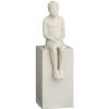 Скулптура за домашен декор THE DREAMER 21,5 cm, бял, керамика с глазура, Kähler