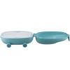 Кутия за обяд SNACKMOBILE, 2 отделения, синя, Alessi