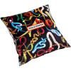 Възглавничка TOILETPAPER SNAKES 50 x 50 cм, черна, Seletti