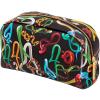 Козметична чанта TOILETPAPER SNAKES 23 x 13 cм, черна, Seletti