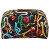 Козметична чанта TOILETPAPER SNAKES 23 x 13 cм, черна, Seletti