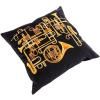 Възглавничка TOILETPAPER TRUMPETS 50 x 50 cм, черна, Seletti