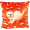 Възглавничка TOILETPAPER KITTEN 50 x 50 cм, червена, Seletti