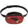 Чантичка бъбрек TOILETPAPER REVOLVER 19 x 12 cм, черна, Seletti