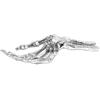 Фигурка WUNDERKAMMER SKELETON HAND 24 см, сребриста, алуминий, Seletti