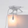 Настолна лампа BIRD PLAYING, 33 см, бяла, Seletti
