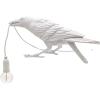 Настолна лампа BIRD PLAYING, 33 см, бяла, Seletti